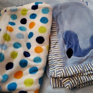 Baby boy blankey bundle
